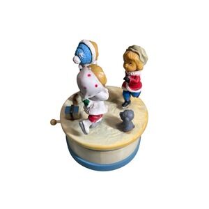 Vintage‎ 1984 Merrilite Hong Kong Music Box Skaters' Waltz  Xmas